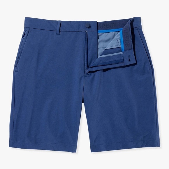 NWT Fair Harbor Compass Shorts Navy size 34 7 inch inseam Sustainable Quick-Dry - Picture 2 of 7